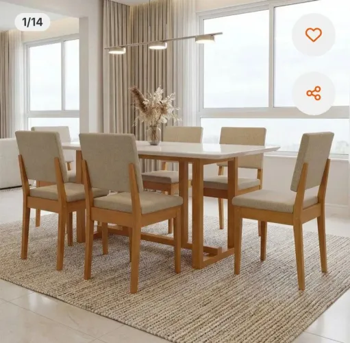 Mesa 6 lugares