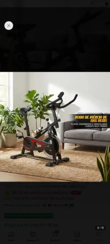 Bicicleta ergométrica com banco em gel- pouco usada