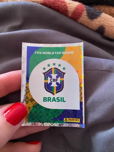 figurinha da copa do mundo 2026, brasão do Brasil 
