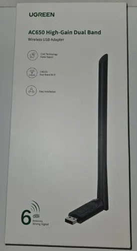 Adaptador Wi-Fi USB Ugreen Dual Band Antena 6dBI