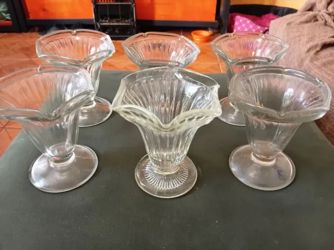 Conjunto 6 taças para sobremesa ou sorvete