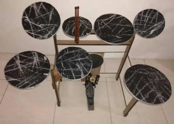 Bateria pra treino de madeira 