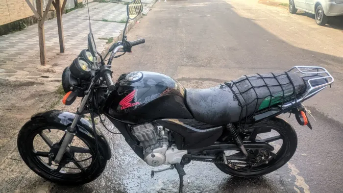 HONDA CG FAN 125 PRETA MOTO TODA REVISADA 