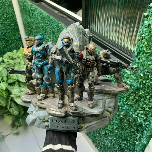 Estatua halo xbox reach collectors edition original collection one x s tipo iron studios