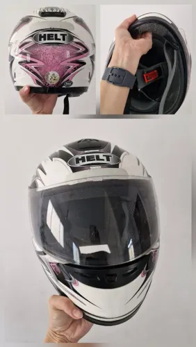 Capacete health rosa