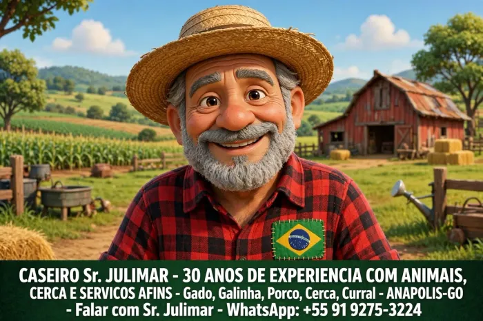 Caseiro disponível para sua chácara ou fazenda