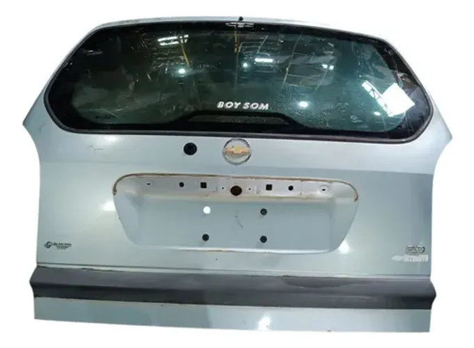 Tampa Traseira c/ Vidro Chevrolet Zafira 2001 2002 2003 2004 Prateado