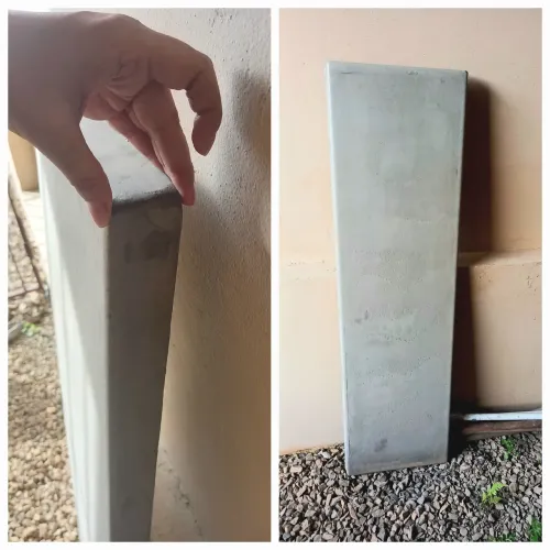 Pisante ou tampo de banco em concreto, acabamento lisinho e super reforçado!