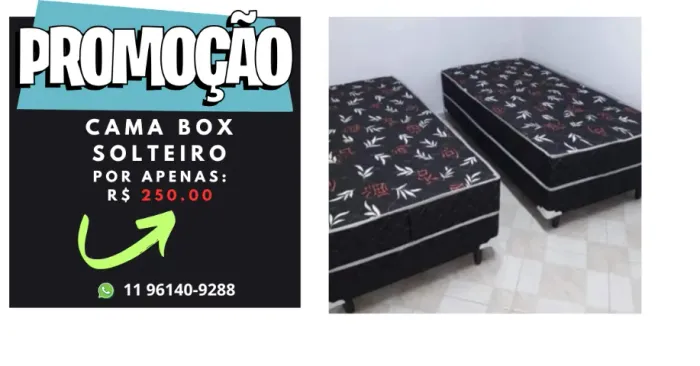 cama box solteiro (promoção limpa estoque)