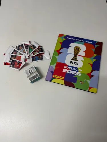 Álbum Oficial da Copa - Capa Dura + 210 Figurinhas (30 pacotes) + Figurinhas Coca-Cola