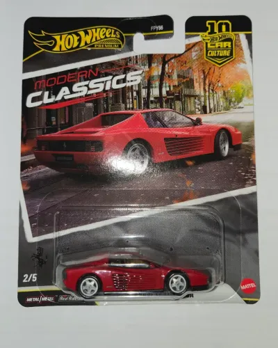 Ferrari Testarossa hotwheels premium