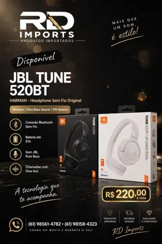 FONE JBL BT 520 ORIGINAL