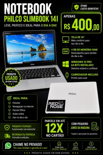 Notebook Philco Slim Book