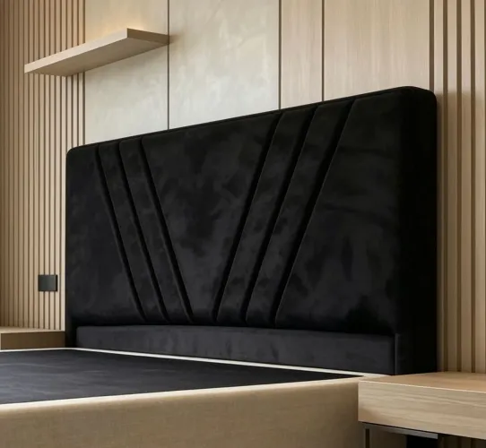 Cabeceira casal 188x138 em suede.Entrego