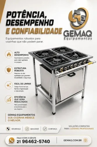 Fogão industrial 4 bocas