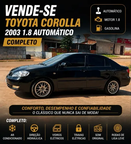 Toyota Corolla Se-g 1.8/1.8 Flex 16V Aut. 2003