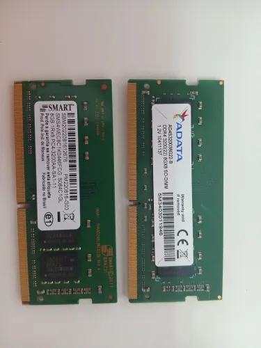 10 Un Memória ddr4 8Gb - 3200MHz - Notebook
