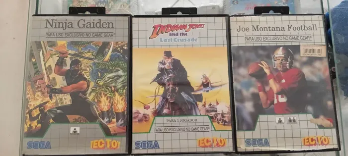 3 jogos do Gamegear Originais e completos