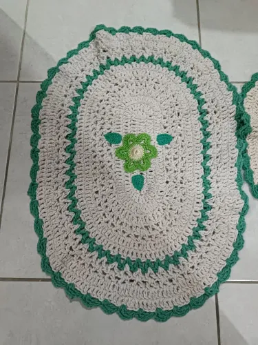 Jogo de banheiro crochê