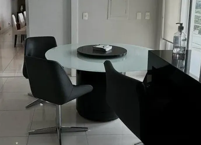 Mesa de jantar de vidro 8 mm