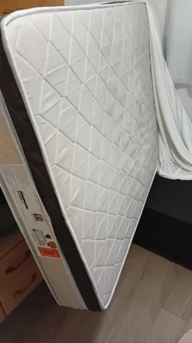 Cama Box Solteirão Completa - Colchão Molas Ensacadas Montreal Master + Base