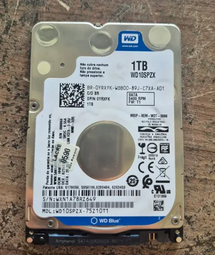 HD 1TB WD perfeito 