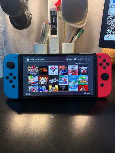 Nintendo switch oled 512gigas desbloqueado 