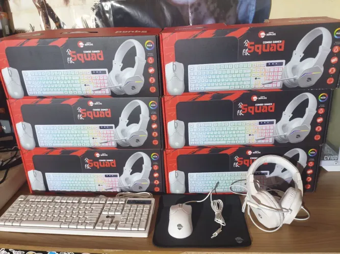 Kit Gamer - Teclado + Hedaset + Mouse + Mousepad