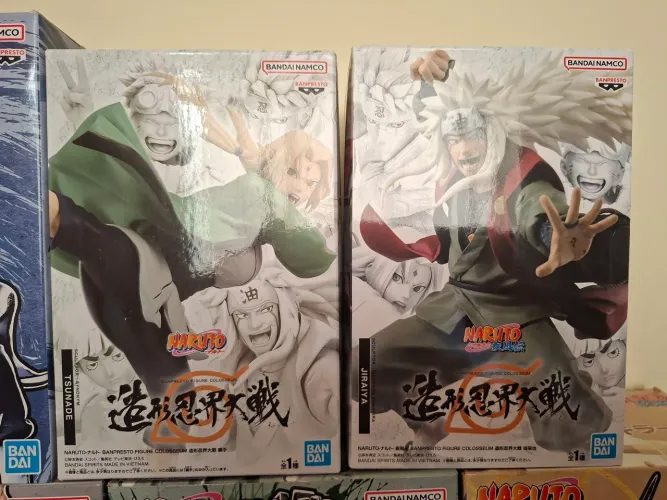 Jiraya e Tsunade naruto banpresto