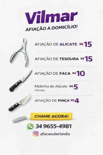 Afiação de alicates de cutículas