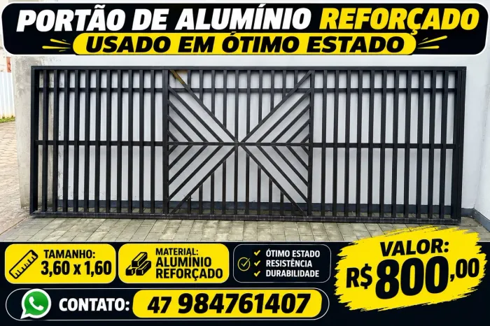 Portão alumínio usado
