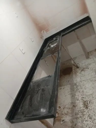 Bancada de cozinha no verde Ubatuba