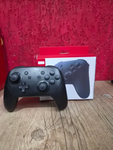 Controle Pro Nintendo Switch Sem Fio Preto - Excelente Estado