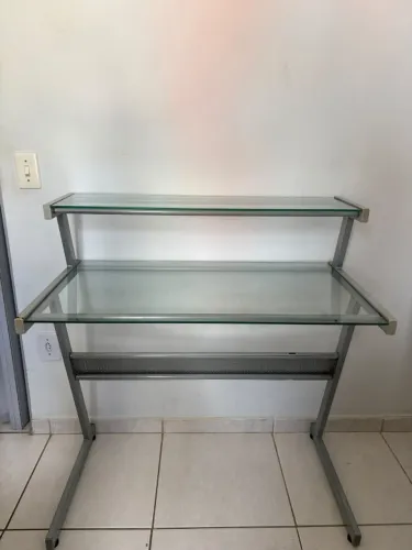 Mesa de computador Vidro 2 andares