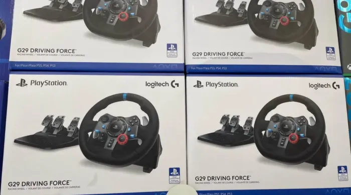 G29 Driving Force Logitech Cor Preto controle Volante Ps4 Ps5