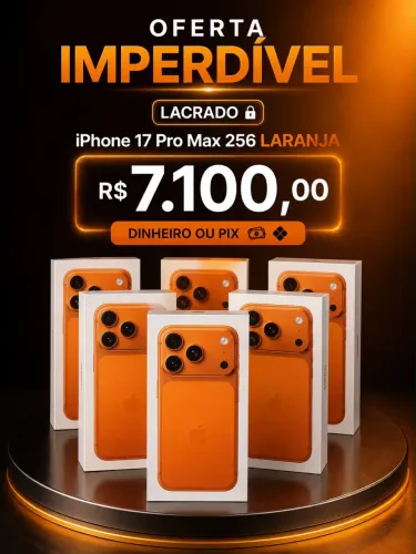 iPhone 17 Pro Max 256 Laranja Lacrado