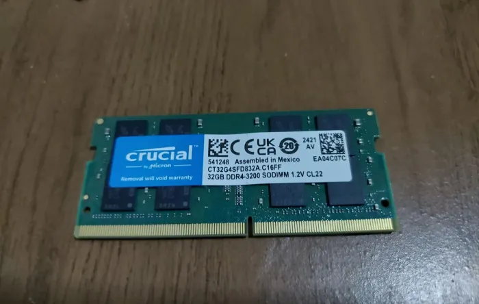 Memoria ddr4 32GB 3200Mhz notebook