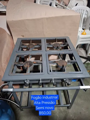 Fogão industrial 4 Bocas Alta Pressão 