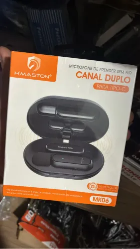 Microfone De Lapela Sem Fio Bluetooth H"maston MK05