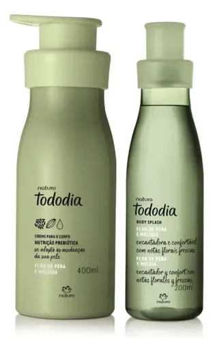 Kit Natura Tododia Flor De Pera Melissa Creme + Body Splash