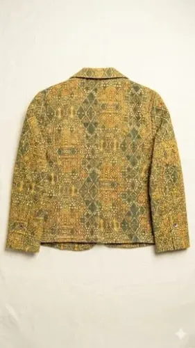 Tesouro Vintage: Blazer AK Casual com Estampa Única!