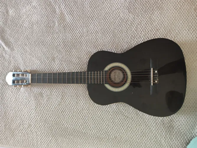 Violão Groovin 3/4 cordas de nylon preto brilhante 