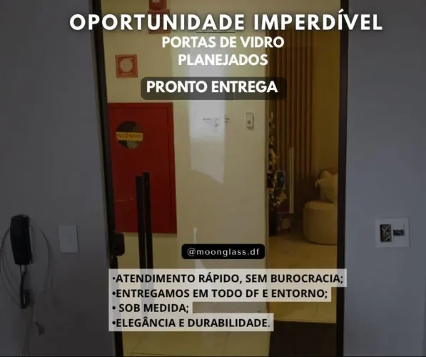 Portas de Vidro com Acabamento Impecável