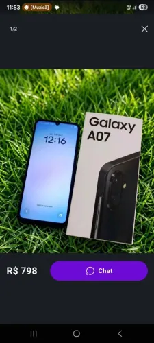 Celular ao7 da Samsung novinho vai notar fical