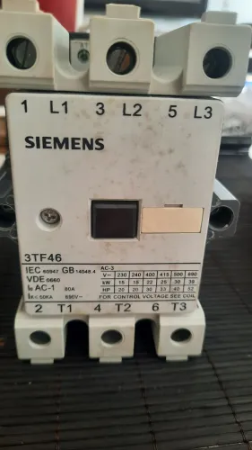 Contactor tripolar 3tf46 22kw 220v siemens 
