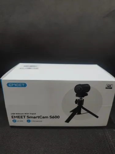 Webcam emeet smartcam S600 4k com tripe nova na caixa 