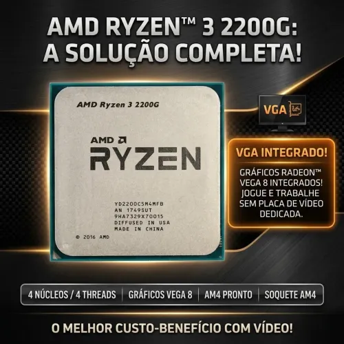 Ryzen 3 2200g nunca usado
