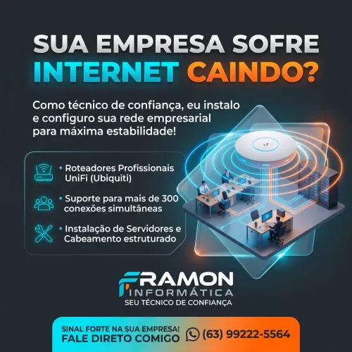 Internet Caindo na Empresa? Instalação de Rede Estruturada e UniFi