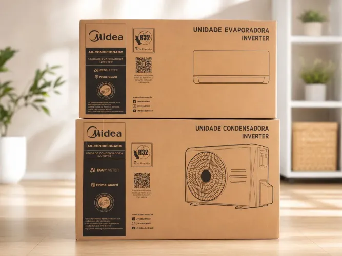 Ar Condicionado Split Midea Inverter AI Ecomaster 12.000 BTU 127V - Lacrado