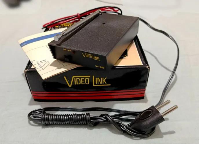 Video Link NY-050 Transmissor de Áudio e Vídeo Vintage - Novo, na Caixa com manual 100%